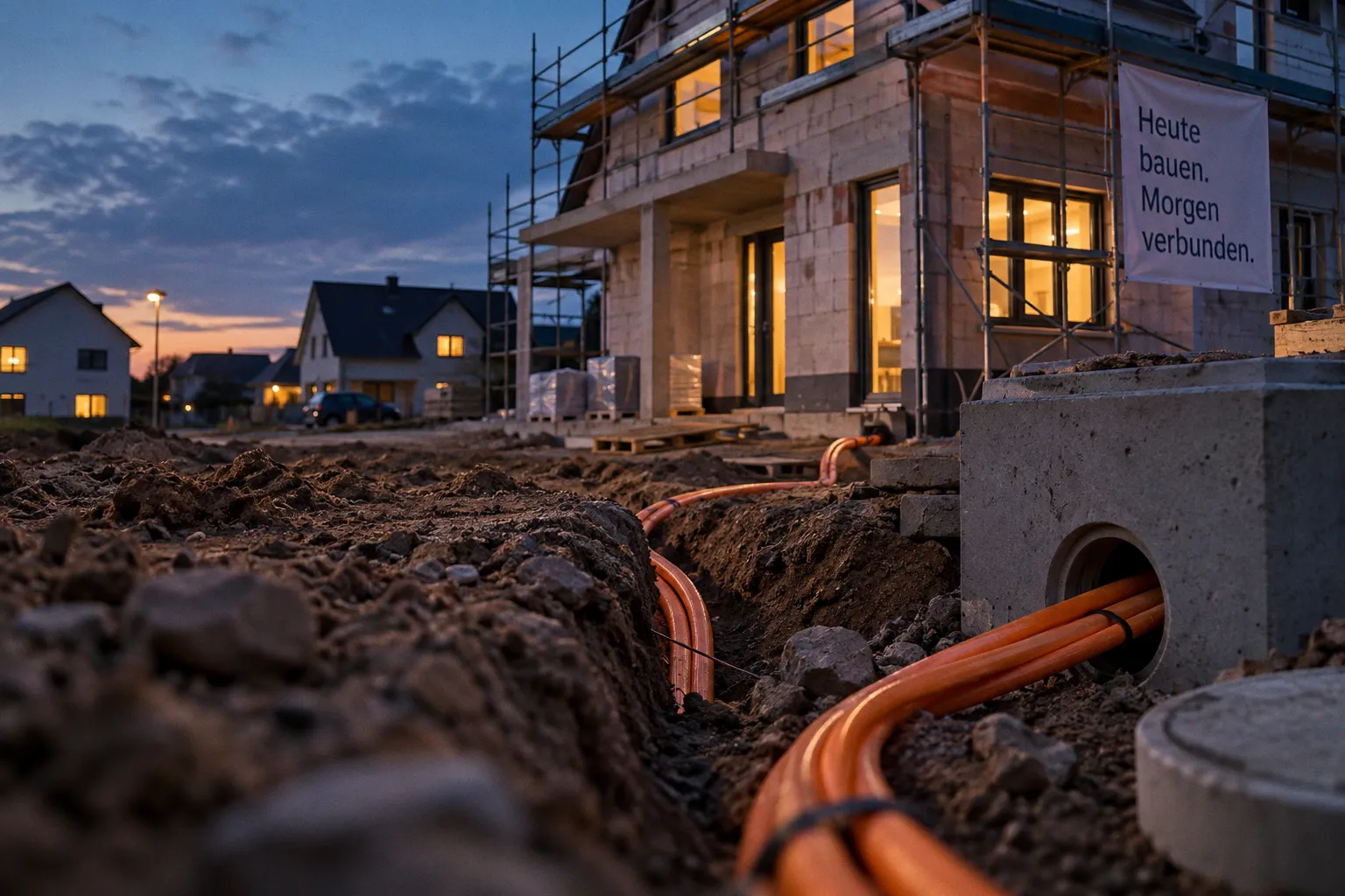 Glasfaser im Hausbau: Warum die Inhouse-Verkabelung in NRW zur Pflichtaufgabe wird